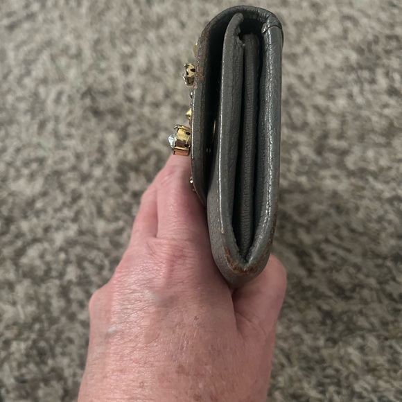 MIU MIU Wallet Long Wallet With Bijou - Picture 5 of 6
